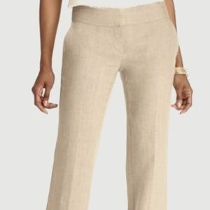 NWT Ann Taylor LOFT Julie Trouser Pants Linen 2P